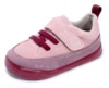 Zapatillas niña barefoot de la marca Zapy modelo Palermo zapatos Brucher color vino y rosa sneakers Zapyflex calzado respetuoso fabricado en España con cierre de tira adherente y elasticos muy comodas y flexibles - Ítem3