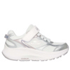Zapatillas niña de la marca Skechers modelo Go Run Hi Luxe color blanc0 plata y oro rosa muy ligeras deportivas Skechers con cierre de tira adherente y elasticos con sistema air cooled y goga mat lavables en lavadora muy trending - Ítem2