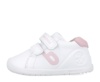 Zapatillas niña escolares Biomecanics barefoot blanc0 y rosa napa calzado respetuoso con el desarrollo natural del pie para gateo y primeros pasos colegiales de piel y cierre de tira adherente con plantilla antibacteriana - Ítem1