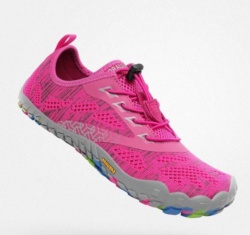Zapatillas niña o mujer Saguaro Smart I color rosa fucsia carpines deportivos barefoot para playa piscina o montaña calzado respetuoso de la marca Saguaro con cierre de elasticos muy comodos