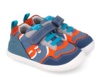 Zapatillas niño Biomecanics barefoot color azul petrol y naranja con cierre de tira adherente y elasticos para un perfecto ajuste deportivos urban de calzado respetuoso de Biomecanics sneakers muy comodas y flexibles - Ítem4