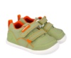 Zapatillas niño Biomecanics barefoot de lona color verde y naranja con cierre de doble tira adherente para un perfecto ajuste deportivos urban de calzado respetuoso de Biomecanics sneakers muy comodas y flexibles con plantilla always dry - Ítem1