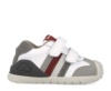 Zapatillas niño Biomecanics color blanc0 y gris con cuatro tiras multicolor calzado respetuoso con el desarrollo natural del pie para gateo y primeros de piel y cierre de tira adherente con plantilla always dry - Ítem4