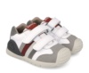 Zapatillas niño Biomecanics color blanc0 y gris con cuatro tiras multicolor calzado respetuoso con el desarrollo natural del pie para gateo y primeros de piel y cierre de tira adherente con plantilla always dry - Ítem3