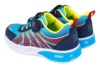 Zapatillas niño Garvalin con luces color azul y lima deportivos Garvalin con cierre de tira adherente y elasticos muy comodas - Ítem4