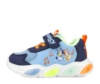 Zapatillas niño Garvalin con luces y con estampado de la franquicia Bluey y Bingo puntera reforzada cierre de tira adherente y elasticos deportivo de color azul y multicolor con luces - Ítem1