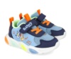 Zapatillas niño Garvalin con luces y con estampado de la franquicia Bluey y Bingo puntera reforzada cierre de tira adherente y elasticos deportivo de color azul y multicolor con luces - Ítem4