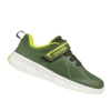 Zapatillas niño Geox barefoot color verde militar y lima deportivos de rejilla de la gama de calzado respetuoso de Geox respira muy comodos y flexibles con cierre de tira adherente y elasticos recomendados por la asociacion de podologos de Italia - Ítem1