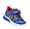 Zapatillas niño Geox de la factoria Marvel Avengers Spider-Man Ciberdron Boy sneakers de Geox Respira con luces en la suela y boton on-off color azul rojo y negro cierre de tira adherente y elasticos a los peques les encantara sentirse super heroes - Ítem4