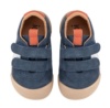 Zapatillas niño Igor barefoot modelo Berlin color azul jeans y blanc0 calzado respetuoso de piel sneakers de la marca Igor muy comodas y flexibles con puntera reforzada y cierre de doble tira adherente made in Spain - Ítem1