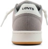 Zapatillas niño Levis modelo 5th Avenue color gris tenis Levis con cierre de cordones blanc0s y suela caramelo muy trending sneakers Levis para combinar con jeans o cualquier look - Ítem3