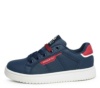 Zapatillas niño Lois color azul navy marino y vino y suela color blanc0 sneakers Lois Jeans tipo tennis con cierre de cordones azul y vino muy trending para combinar con cualquier look - Ítem1