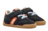 Zapatillas niño Mustang deportivos colegiales barefoot color lotter azul navy y losfo orange naranja calzado respetuoso de Mustang con cierre de tira adherente y elasticos deportivos casual muy comodos y flexibles - Ítem4