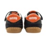 Zapatillas niño Mustang deportivos colegiales barefoot color lotter azul navy y losfo orange naranja calzado respetuoso de Mustang con cierre de tira adherente y elasticos deportivos casual muy comodos y flexibles - Ítem1