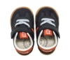 Zapatillas niño Mustang deportivos colegiales barefoot color lotter azul navy y losfo orange naranja calzado respetuoso de Mustang con cierre de tira adherente y elasticos deportivos casual muy comodos y flexibles - Ítem2