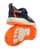 Zapatillas niño Mustang barefoot color tpu azul navy y naranja deportivos para juniors de calzado respetuoso muy comodas y muy flexibles con cierre de tira adherente y elasticos Mustang free con certificado vegano - Ítem3