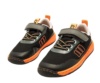 Zapatillas niño Mustang barefoot color tpu black negro gris oscuro y naranja deportivos para juniors de calzado respetuoso muy comodas y muy flexibles con cierre de tira adherente y elasticos Mustang free con certificado vegano - Ítem4