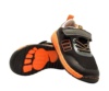Zapatillas niño Mustang barefoot color tpu black negro gris oscuro y naranja deportivos para juniors de calzado respetuoso muy comodas y muy flexibles con cierre de tira adherente y elasticos Mustang free con certificado vegano - Ítem3
