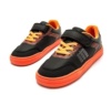 Zapatillas niño Mustang deportivos barefoot color action pu black negro y naranja calzado respetuoso de Mustang con cierre de tira adherente y elasticos muy comodos y flexibles Mustang free con certificado vegano - Ítem2