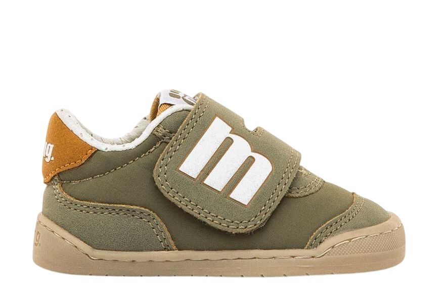 Zapatillas niño Mustang free barefoot color abi kahy butter camel kaki blanc0 y camel calzado respetuoso de Mustang con cierre de doble tira adherente deportivos casual muy comodos y muy flexibles by Mustang Free