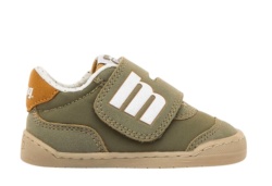 Zapatillas niño Mustang free barefoot color abi kahy butter camel kaki blanc0 y camel calzado respetuoso de Mustang con cierre de doble tira adherente deportivos casual muy comodos y muy flexibles by Mustang Free