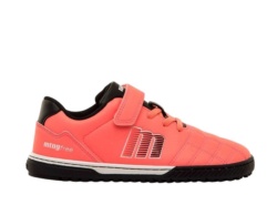 Zapatillas niño Mustang free barefoot Gamon Choral Fluor color coral fluor deportivos tipo football para junior de calzado respetuoso muy comodas y muy flexibles con cierre de tira adherente y elasticos