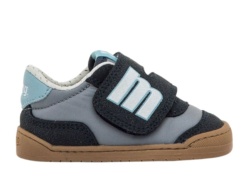 Zapatillas niño Mustang free barefoot color pluton navy nixon petrol azul marino y petrol calzado respetuoso de Mustang con cierre de doble tira adherente deportivos casual muy comodos y muy flexibles by Mustang Free