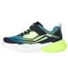 Zapatillas niño Skechers Flex Glow Ultra color azul negro y lima con luces en la suela que se iluminan con boton on off cierre de tira adherente y elasticos ligeras y con sistema easy on off - Ítem4