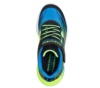 Zapatillas niño Skechers Flex Glow Ultra color azul negro y lima con luces en la suela que se iluminan con boton on off cierre de tira adherente y elasticos ligeras y con sistema easy on off - Ítem2