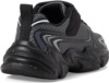 Zapatillas niño Skechers color negro y plata sneakers Skechers Ravlor lavables en lavadora muy ligeras con cierre de velcro y elasticos - Ítem2