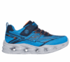 Zapatillas niño Skechers con luces y boton on off modelo Veltrox Vortex 2 color azul negro y naranja deportivas Skechers con cierre de tira adherente y elasticos muy comodas y ligeras con sistema easy on off - Ítem4