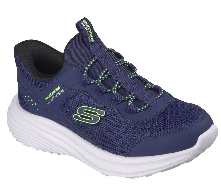 ZAPATILLAS SKECHERS SLIPINS AZULBOUNDER