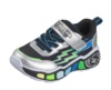 Zapatillas niño Skechers modelo S-lights Lil Storm scene con luces y rayos color silver negro y multicolor con cierre de tira adherente y elasticos muy ligeras y divertidas deportivos Skechers para peques con sistema easy on off Powered by Skechers - Ítem1