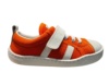 Zapatillas niño Zapy Cerceta color naranja y blanc0 deportivos barefoot de lona gama calzado respetuoso Zapyflex con cierre de tira adherente y elasticos made in Spain - Ítem4