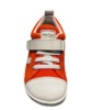 Zapatillas niño Zapy Cerceta color naranja y blanc0 deportivos barefoot de lona gama calzado respetuoso Zapyflex con cierre de tira adherente y elasticos made in Spain - Ítem2