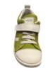 Zapatillas niño Zapy Cerceta color verde y blanc0 deportivos barefoot de lona gama calzado respetuoso Zapyflex con cierre de tira adherente y elasticos made in Spain - Ítem4
