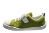 Zapatillas niño Zapy Cerceta color verde y blanc0 deportivos barefoot de lona gama calzado respetuoso Zapyflex con cierre de tira adherente y elasticos made in Spain - Ítem1