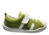 Zapatillas niño Zapy Cerceta color verde y blanc0 deportivos barefoot de lona gama calzado respetuoso Zapyflex con cierre de tira adherente y elasticos made in Spain - Ítem3