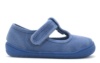 Zapatillas niño Zapy barefoot pepito modelo Gregal color azul denim calzado respetuoso muy comodas y flexibles lonetas pepito Zapyflex unisex con cierre de tira adherente made in Spain - Ítem2