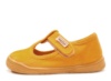 Zapatillas niño Zapy barefoot pepito modelo Gregal color mostaza calzado respetuoso muy comodas y flexibles lonetas pepito Zapyflex unisex con cierre de tira adherente made in Spain - Ítem2