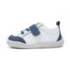 Zapatillas niño Zapy color hielo y azul navy calzado barefoot con cierre de tira adherente y elasticos calzado respetuoso Zapyflex natural steps made in Spain deportivos muy comodas y flexibles sneakers barefoot con la calidad de Zapy - Ítem1