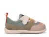 Zapatillas niño Zapy modelo Cannes color piedra kaki y naranja calzado barefoot con cierre de tira adherente y elasticos calzado respetuoso Zapyflex natural steps made in Spain deportivos muy comodas y flexibles sneakers barefoot con la calidad Zapy - Ítem3