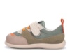 Zapatillas niño Zapy modelo Cannes color piedra kaki y naranja calzado barefoot con cierre de tira adherente y elasticos calzado respetuoso Zapyflex natural steps made in Spain deportivos muy comodas y flexibles sneakers barefoot con la calidad Zapy - Ítem2