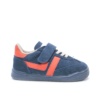 Zapatillas niño Zapy modelo Milan color azul jeans y naranja calzado barefoot con cierre de tira adherente y elasticos calzado respetuoso Zapyflex natural steps made in Spain muy comodas y flexibles sneakers barefoot con la calidad de Zapy - Ítem2