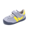 Zapatillas niño Zapy modelo Milan color niquel y amarillo calzado barefoot de piel con cierre de tira adherente y elasticos calzado respetuoso Zapyflex natural steps made in Spain muy comodas y flexibles - Ítem3