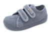Zapatillas niño Zapy modelo Poniente color gris calzado respetuoso barefoot muy comodas y super flexibles lonetas Zapyflex con cierre de doble tira adherente made in Spain - Ítem1