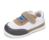 Zapatillas niño Zapy modelo Reims color blanc0 gris grafito y azul calzado barefoot con cierre de tira adherente y elasticos calzado respetuoso Zapyflex natural steps made in Spain deportivos muy comodas y flexibles sneakers barefoot con calidad Zapy - Ítem2