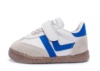 Zapatillas niño Zapy modelo Turin color hielo azulon calzado barefoot con cierre de tira adherente y elasticos calzado respetuoso Zapyflex natural steps made in Spain muy comodas y flexibles - Ítem1
