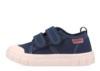 Zapatillas niño barefoot de la marca Garvalin con puntera reforzada y cierre de doble tira adherente para un perfecto ajuste lonetas Garvalin de calzado respetuoso en color azul marino muy comodas y flexibles - Ítem3