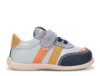 Zapatillas niño barefoot de la marca Zapy gama zapyflex modelo Metz color azul navy celeste naranja y mostaza sneakers Zapy calzado respetuoso muy comodo con cierre de tira adherente y elasticos made in Spain by Zapy natural steps - Ítem3